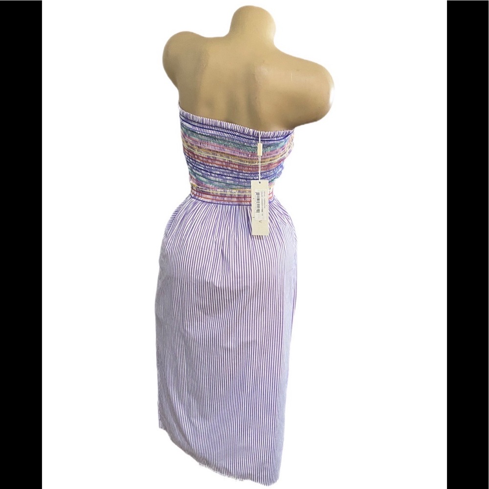 Petersyn Carrington Lavender Striped Dress XS EXTRA SMALL NEW NWT Rainbow $300 - Picture 2 of 3